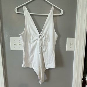 Abercrombie and Fitch Tie Front Bodysuit